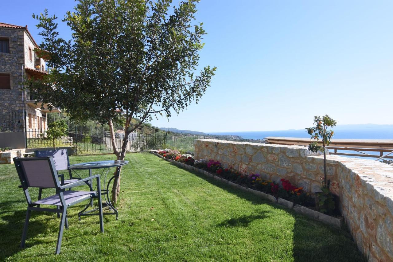Villa Dafni - Infinite Sea Vistas With Private Pool Kalamáta Kültér fotó