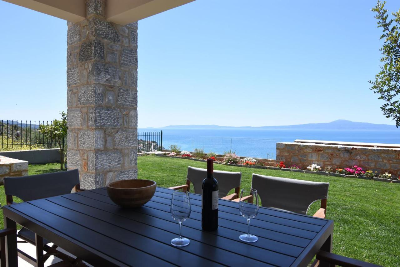 Villa Dafni - Infinite Sea Vistas With Private Pool Kalamáta Kültér fotó